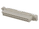 Conector DIN 41612 2B Mamă 32 PIN THT Drept Termoplast