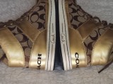 BASCHETI DAMA COACH GHETE SPORT CASUAL FEMEI PIELE AURIE PANZA MONOGRAME