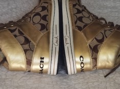 BASCHETI DAMA COACH GHETE SPORT CASUAL FEMEI PIELE AURIE PANZA MONOGRAME
