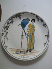 Farfurie portelan Villeroy&amp;amp;Boch,Design 1900,semnatura autor,26cm foto