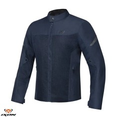 Geaca (jacheta) barbati pentru scuter - motocicleta Racing/Roadster Ixon vara model Fresh MS culoare: (navy) albastru &ndash; tip croi: Slim Fit Navy (albas