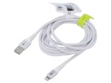 Cablu USB 2.0 Goobay Apple Lightning - USB A, 3m, alb, silicon