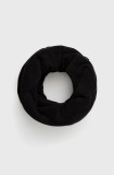 Viking Fular &icirc;mpletit culoarea negru, material neted