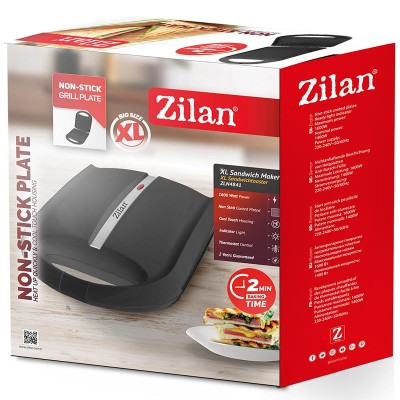 Sandwich maker XL Zilan, putere 1600 W, indicator luminos, capacitate 4 portii foto