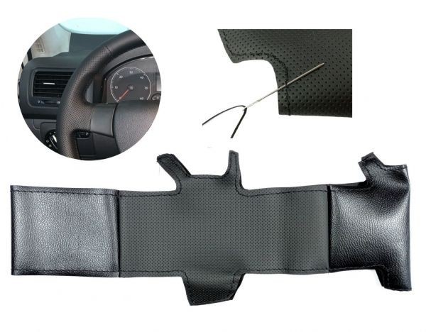 Capacul volanului pentru VW PASSAT B5,Bora,GOLF 4,Polo,Seat Leon Eco Piele Pentru cusut