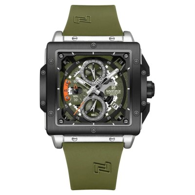 Ceas Barbati Naviforce 8064 Verde , Functii Multiple, Design Casual, Cronometru, Rezistent la Apa 3ATM foto