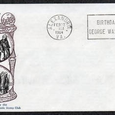 United States 1964 Masonic Cover - Alexandria VA GW's Birthday K.279