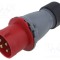 Conector alimentare AC trifazat AMPHENOL IP&amp;S 32A 460V mufă tată IP44