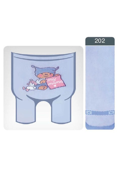 Ciorapi Bumbac Copii Tip-Top, Model 202 - Violet, 62-74 (12)