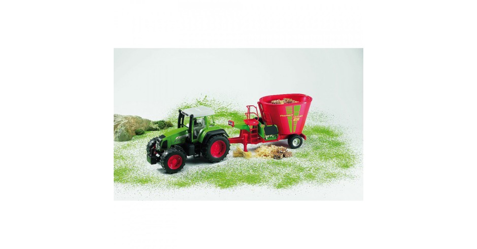 Bruder 02127 Strautmann Verti-Mix 1050 – Remolque Mezclador De Forraje A Escala 1:16, Ideal Para Granjas Y Niños De 3 Años En Adelante