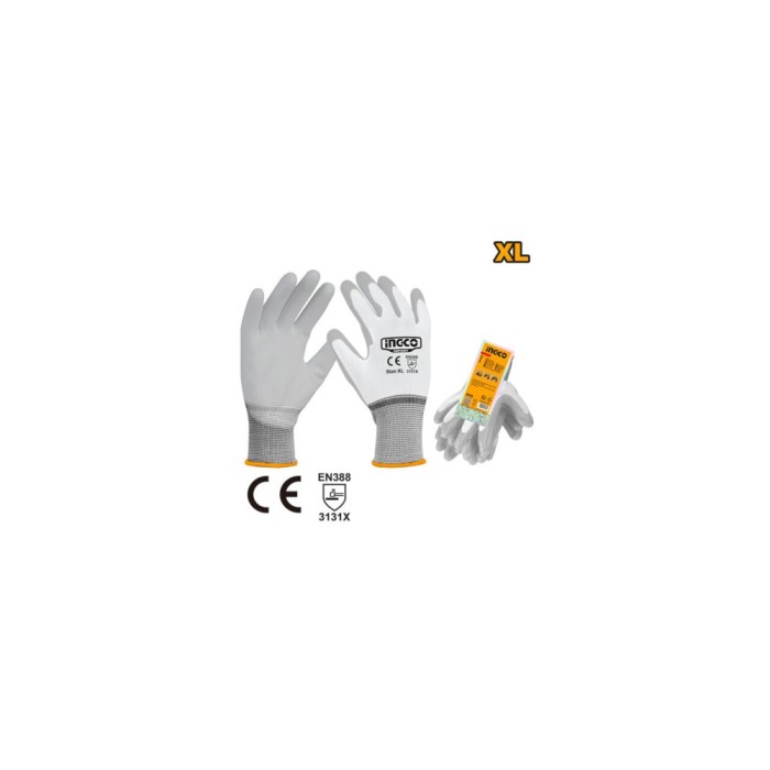 Manusi protectie 2 straturi pu xl - Ingco HGPUG01
