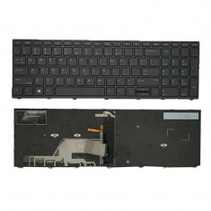 Tastatura laptop noua HP Probook 450 G5 455 G5 470 G5 BLACK FRAME BLACK ( Backlit , WIN8)