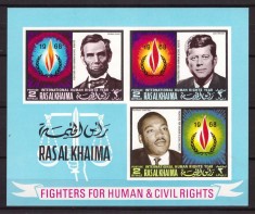 Ras al Khaima 1968 - Personalitati, Kennedy, bloc neuzat