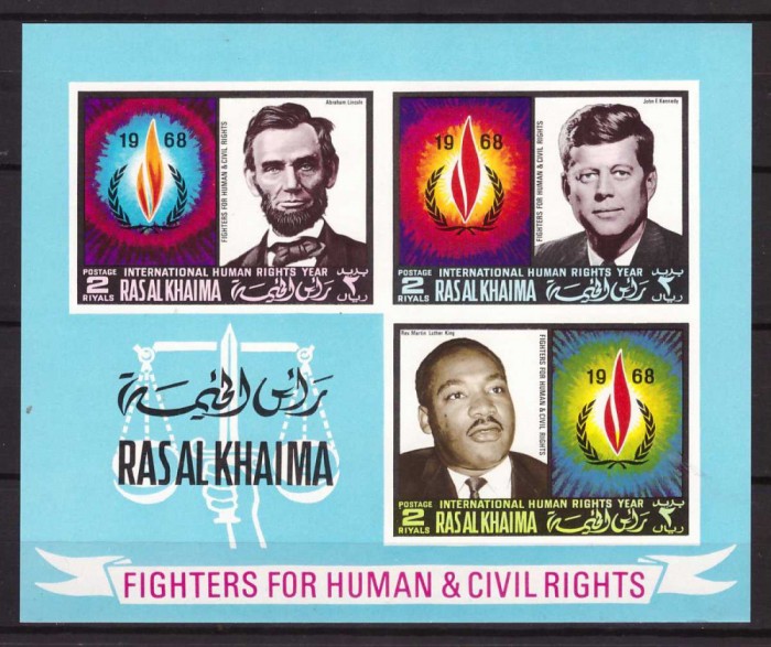 Ras al Khaima 1968 - Personalitati, Kennedy, bloc neuzat