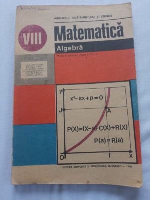 Manual matematica clasa a8a foto