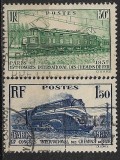 B1319 - Franta 1937 - Tren 2v. stampilat,serie completa