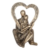 Cumpara ieftin Figurina Cuplu polirasina aurie 11x10x15 cm