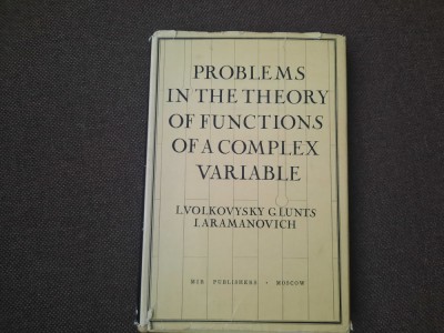 Problems in the Theory of Functions of a Complex Variable. VOLKOVYSKY, LUNTS foto