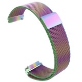 Cumpara ieftin Curea metalica compatibila Garmin Vivoactive 4, Milanese Loop, telescoape Quick Release, 22mm, Cameleon, Very Dream