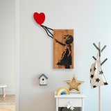 Cumpara ieftin Tablou din lemn si metal Banksy Nuc 83x60 cm