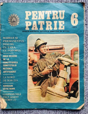 Revista Pentru Patrie nr 6 1983, 32 pag stare f buna foto