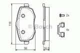Set placute frana,frana disc LANCIA YPSILON (843) (2003 - 2011) BOSCH 0 986 424 793
