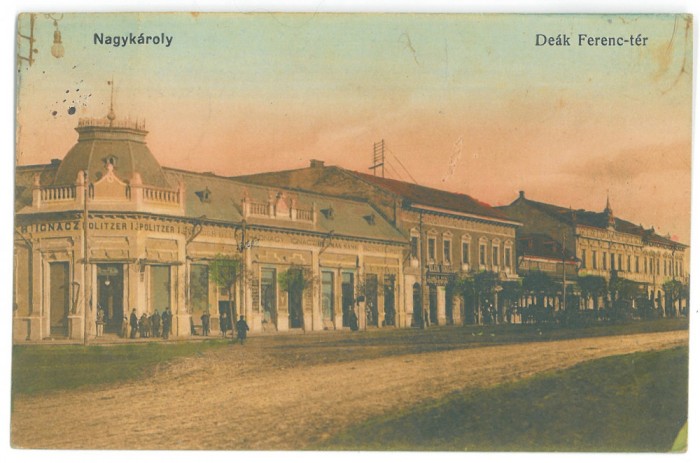 930 - CAREI, Satu-Mare, Market, Romania - old postcard - used - 1916