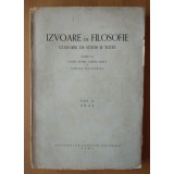 Const. Floru; Const. Noica; Mircea Vulcănescu - Izvoare de filosofie (v. 2, 1944