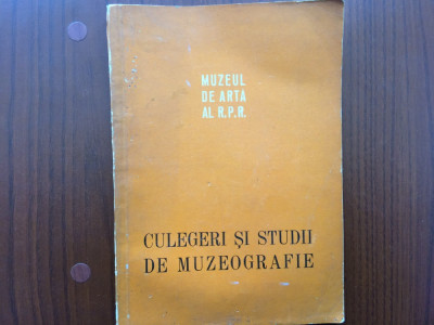 culegeri si studii de muzeografie muzeul de arta al RPR 1959-1960 carte istorie foto