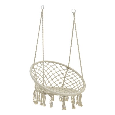 Scaun hamac Eventful rope bej 82x82x133cm foto