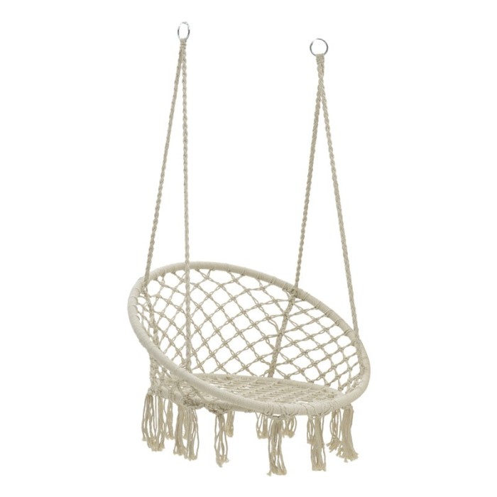 Scaun hamac Eventful rope bej 82x82x133cm