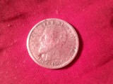 Moneda 1 Leu 1906 Comemorativa Carol I , 5g argint 835, cal.slaba