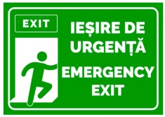 Iesire de urgenta emergency exit foto