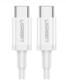 CABLU alimentare si date Ugreen, &quot;US264&quot;, Fast Charging Data Cable pt. smartphone, USB Type-C la USB Type-C 5V/3A, 1m, alb &quot;60518&quot; (timbru verde 0.08