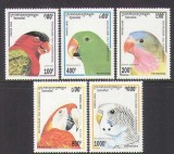 Cambodge 1995 - Papagali, pasari, serie neuzata
