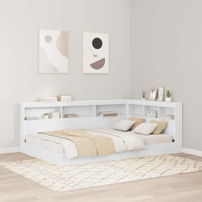 Tăblie de depozitare cu raft Alb 120 cm Lemn compozit