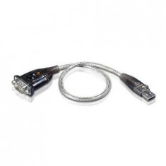 Cablu Adaptor Aten UC232A-AT USB 2.0 (T) la Serial RS232 Argintiu foto