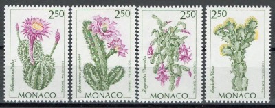 Monaco 1993 Mi 2122/25 MNH - Cactusi din grădina exotică din Monaco foto