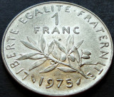 Moneda 1 FRANC - FRANTA, anul 1975 * cod 2249 = A.UNC LUCIU de BATERE, Europa