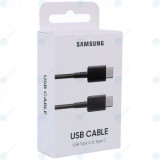 Cablu de date USB Samsung de tip C la tip C de 1 metru negru (Blister UE) EP-DA705BBEGWW