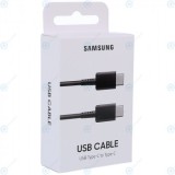 Cablu de date USB Samsung de tip C la tip C de 1 metru negru (Blister UE) EP-DA705BBEGWW