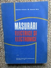 Masurari Electrice si Electronice - Edmond Nicolau, Mariana Belis, 1979, Electrotehnica