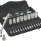 Set clichet Zyklop 1/4&quot; plus chei tubulare si biti, 28 piese WERA 05004018001 HardWork ToolsRange