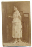 AD 1361 C. P.VECHE- DOAMNA IN TINUTA DE EPOCA -FOTO-SPLENDID N.BUZDUGAN BUC-1920