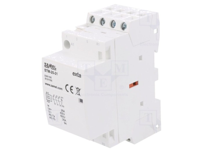 Contactor modular 4P 25A 230VAC