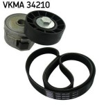 Set curea transmisie cu caneluri Ford Galaxy II (WA6), S-Max (WA6) Motor 2.0 TDCi, lungime 1205 mm, 21.36 mm, OE 11720EL00A
