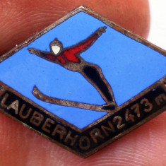 I.932 INSIGNA ELVETIA LAUBERHORN SKI SCHI SARITURI h25m email