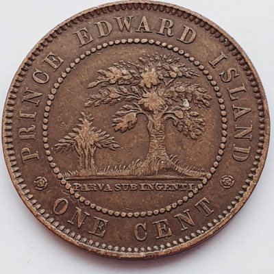 3282 Canada Prince Edward Island 1 cent 1871 Victoria km 4 foto