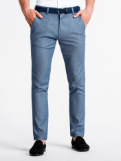 Pantaloni premium, casual, barbati - P831-albastru foto