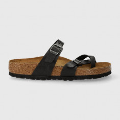 Birkenstock slapi Mayari femei, culoarea negru, cu toc plat, 171391